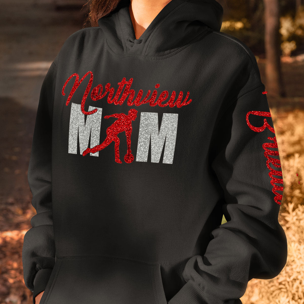 personalized bowling mom sweatshirt