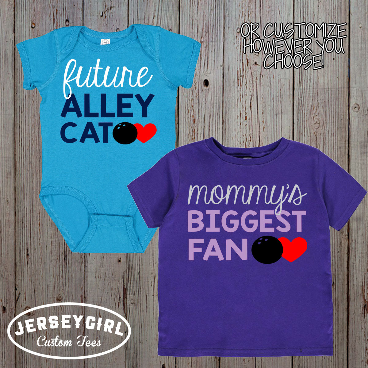 little sister biggest fan bowling shirt