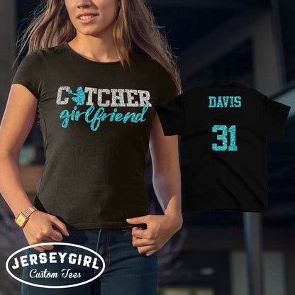 baseball catcher girlfriend shirt