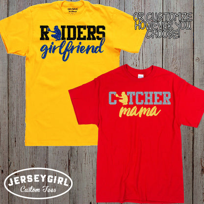 baseball catcher girlfriend shirt