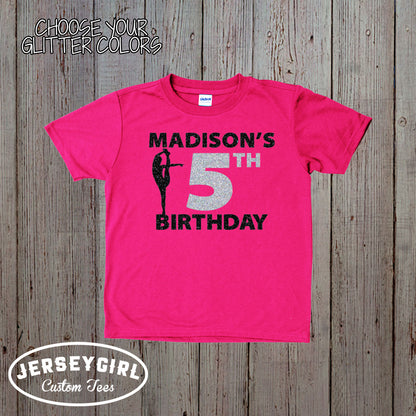 personalized cheerleader birthday shirt