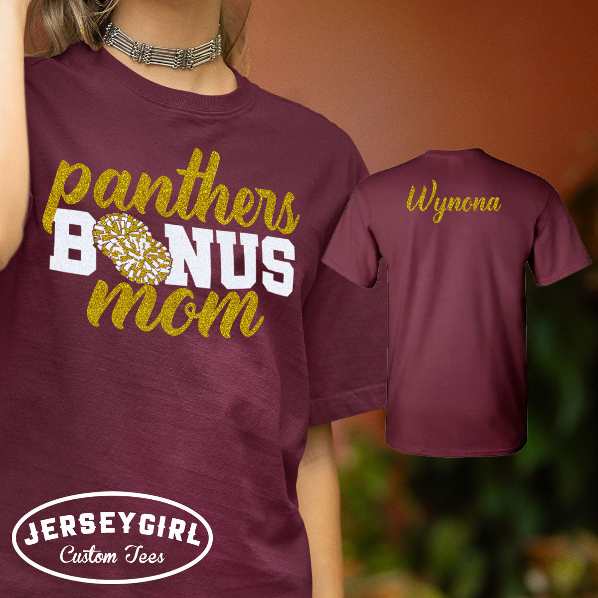 custom cheer bonus mom shirt