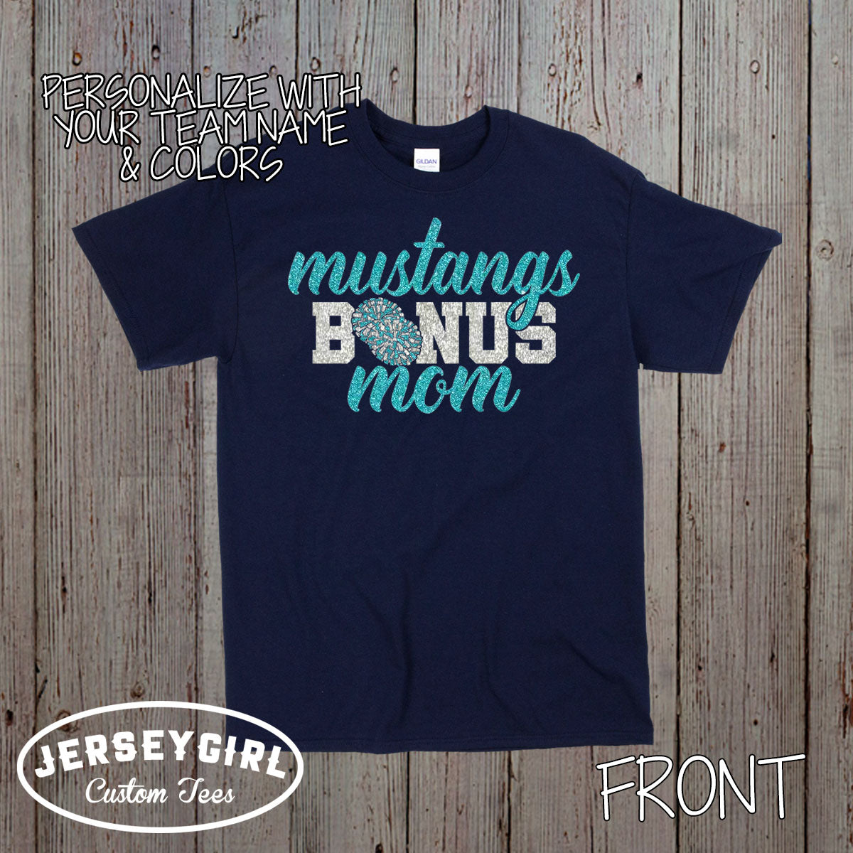 custom cheer bonus mom shirt