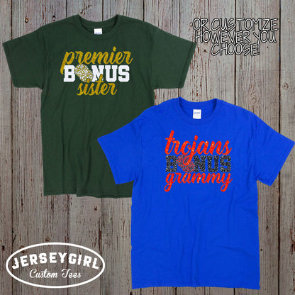 custom cheer bonus mom shirt