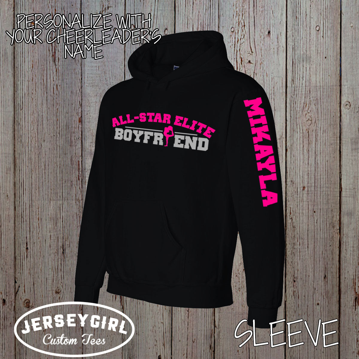 custom cheer boyfriend hoodie