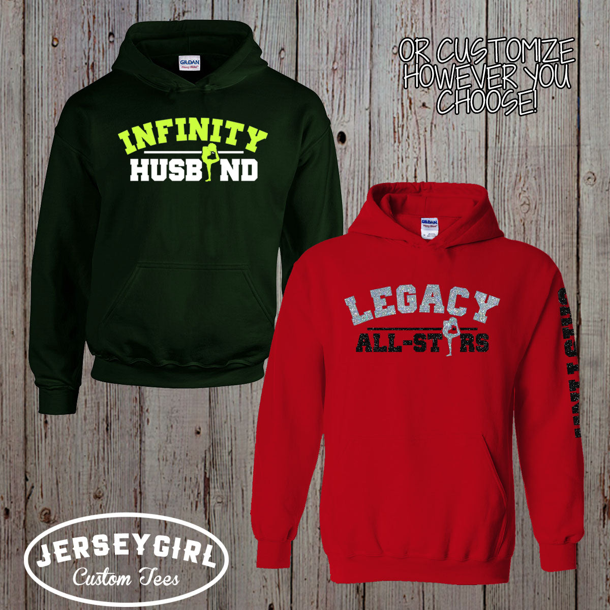 custom cheer boyfriend hoodie