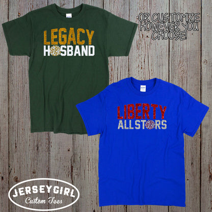 custom cheer boyfriend shirt