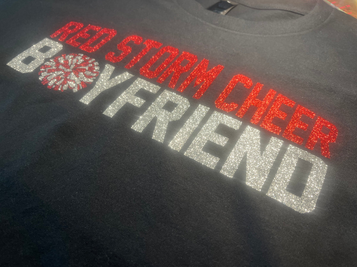custom cheer boyfriend shirt