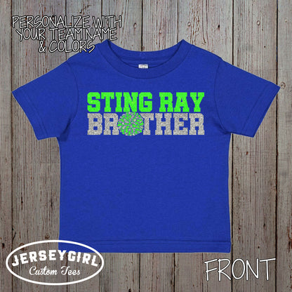 Custom Cheer Brother Shirt with Cheerleader's Name