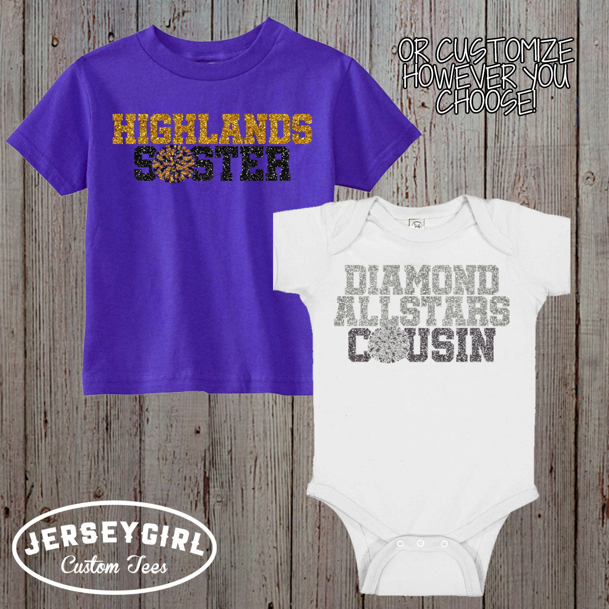 Custom Cheer Brother Shirt with Cheerleader's Name