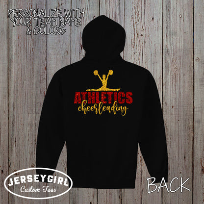custom cheer coach zip up hoodie