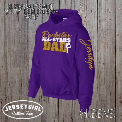 custom cheer dad hoodie with name