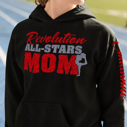 custom cheer mom hoodie with name
