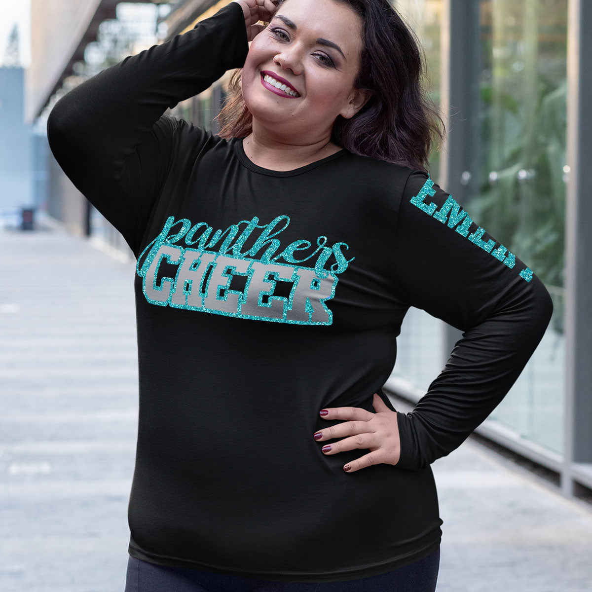 custom long sleeve cheer shirts