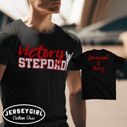 custom cheer stepdad shirt