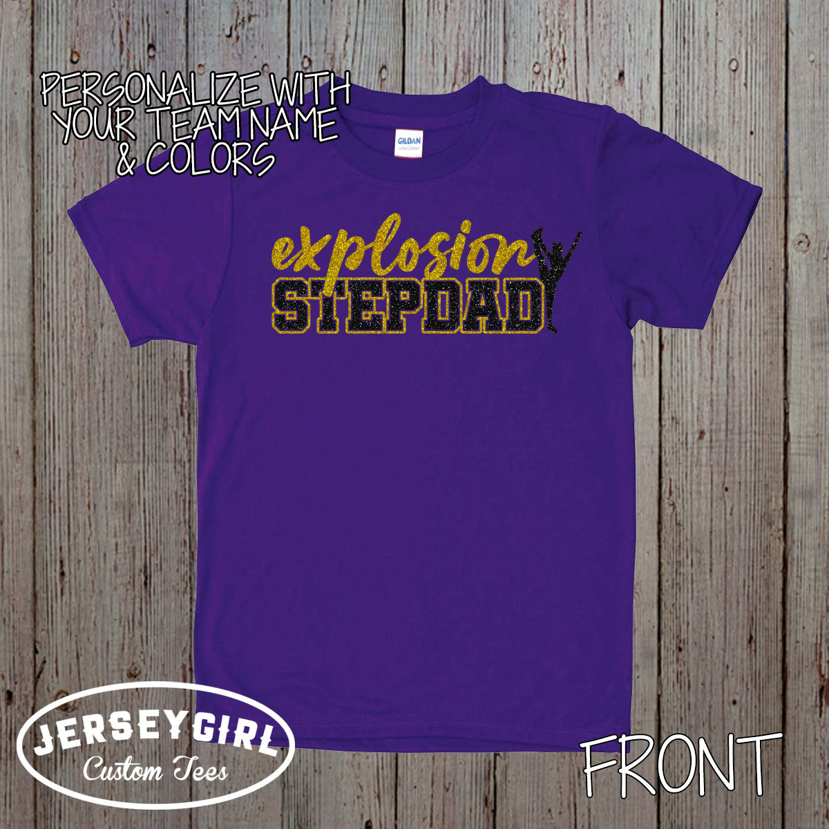 custom cheer stepdad shirt