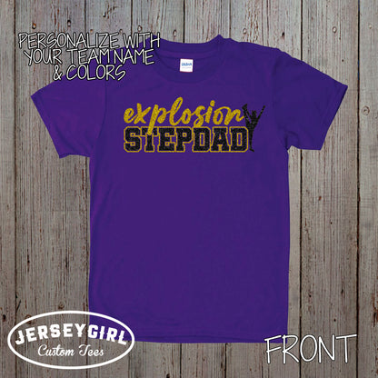 custom cheer stepdad shirt