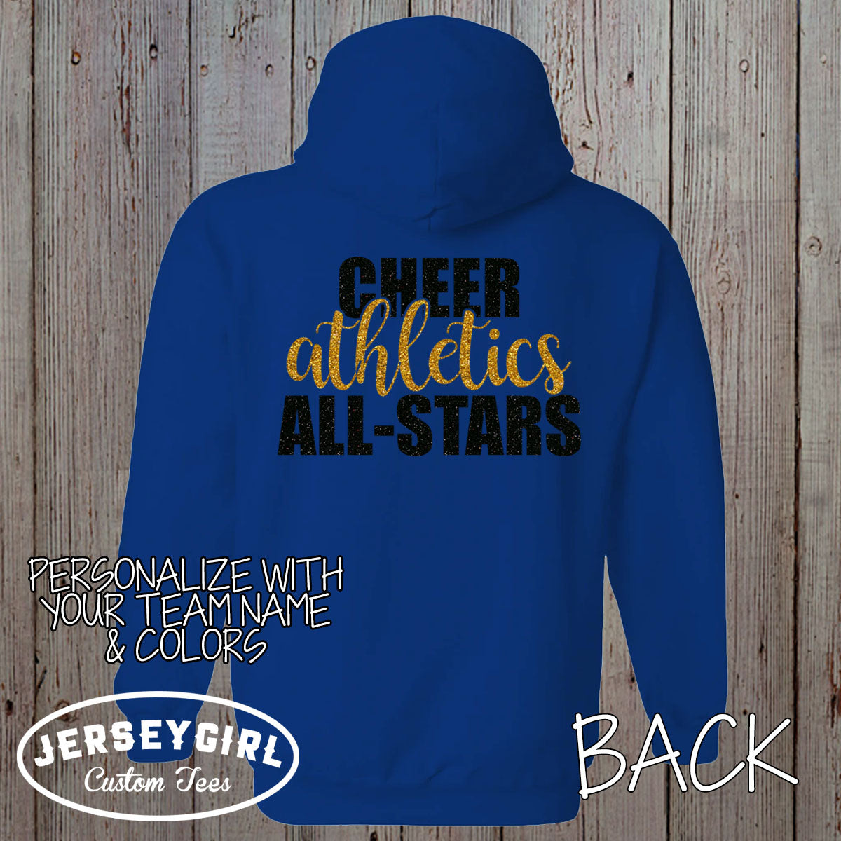 custom cheer zip up hoodie with name