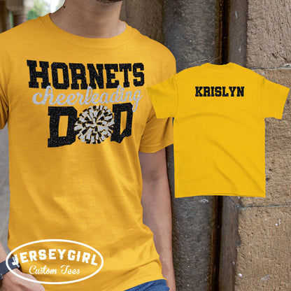 personalized cheerleading dad shirt