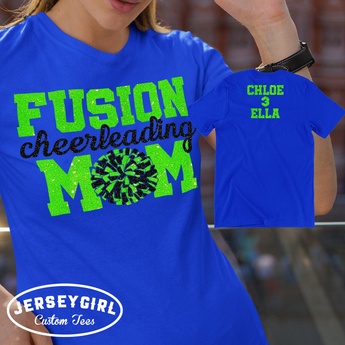 personalized cheerleading mom shirt