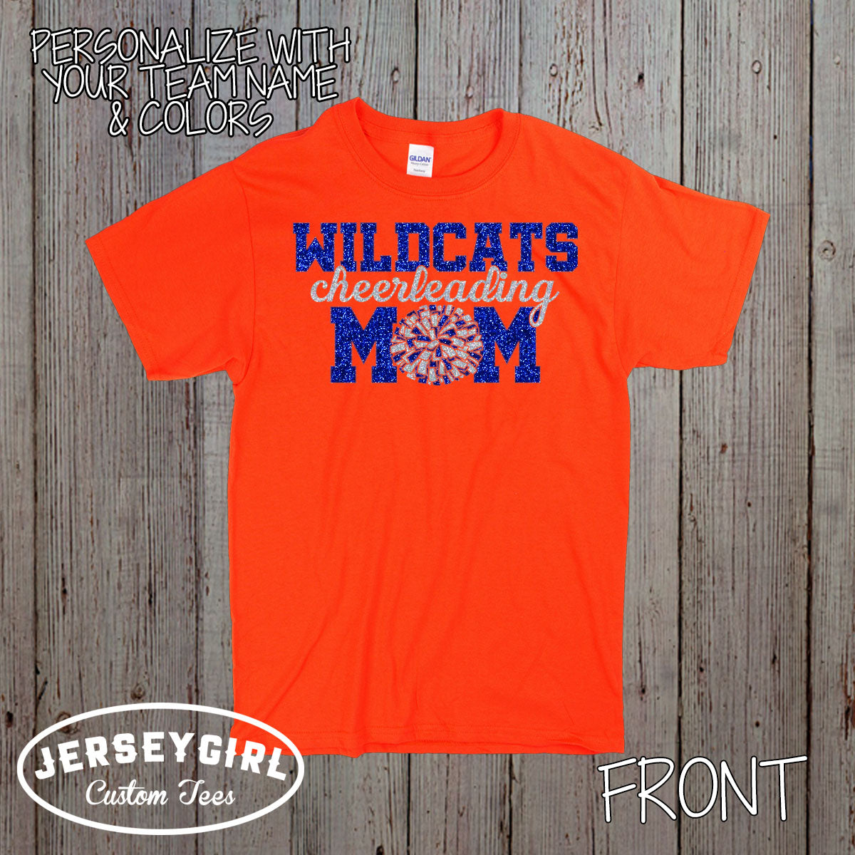 personalized cheerleading mom shirt