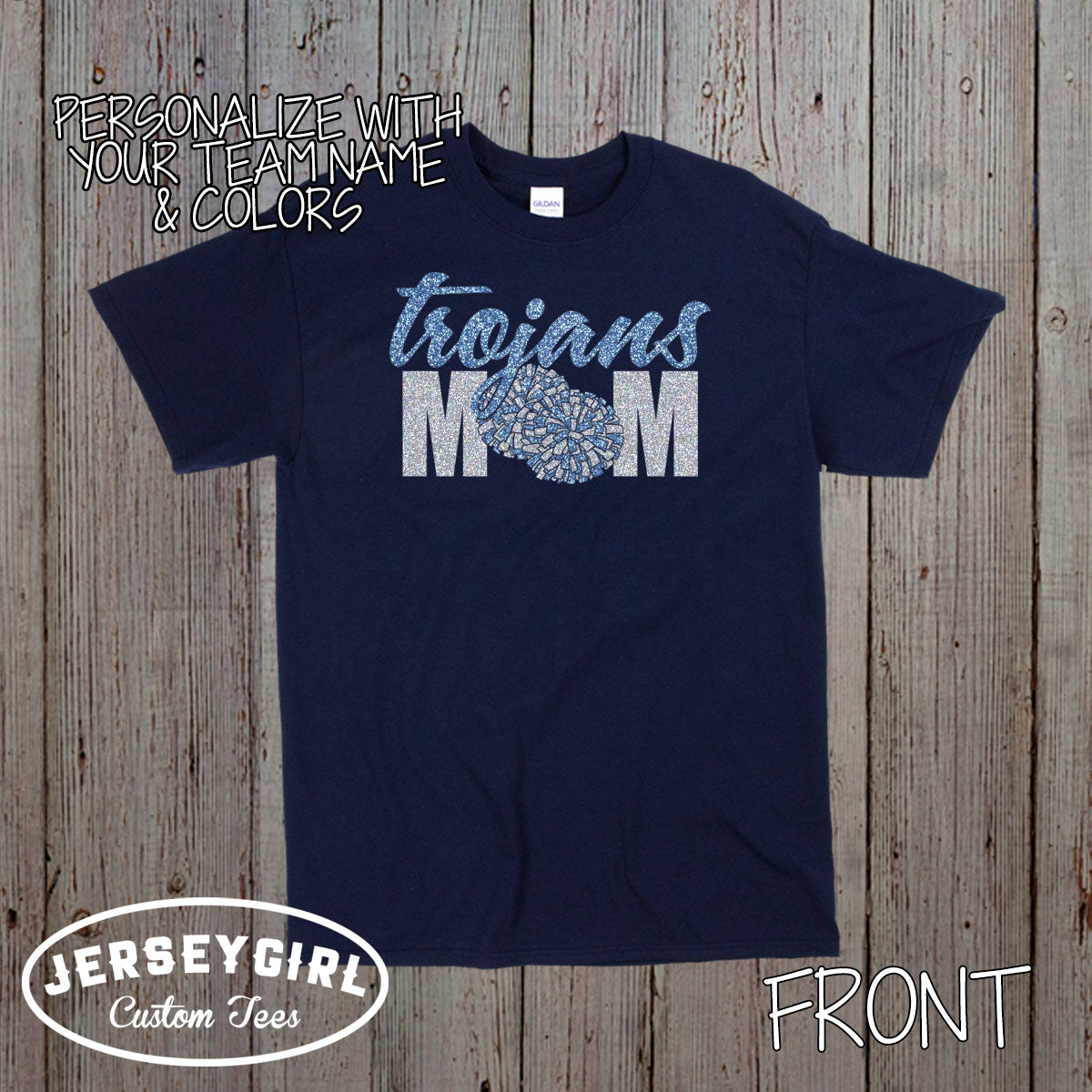 personalized cheerleading mom shirt