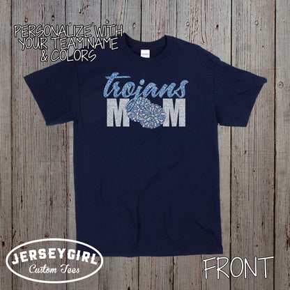 personalized cheerleading mom shirt