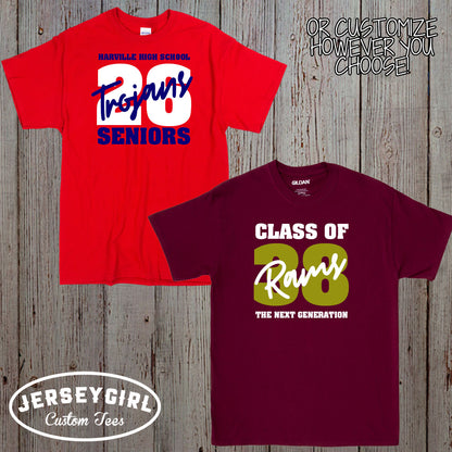 personalized Class of 2026 shirt