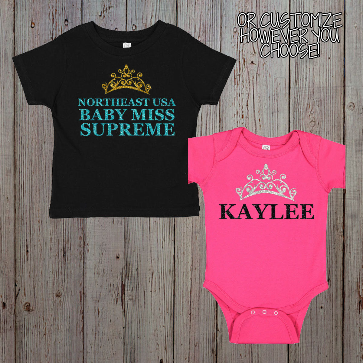 baby pageant title shirts