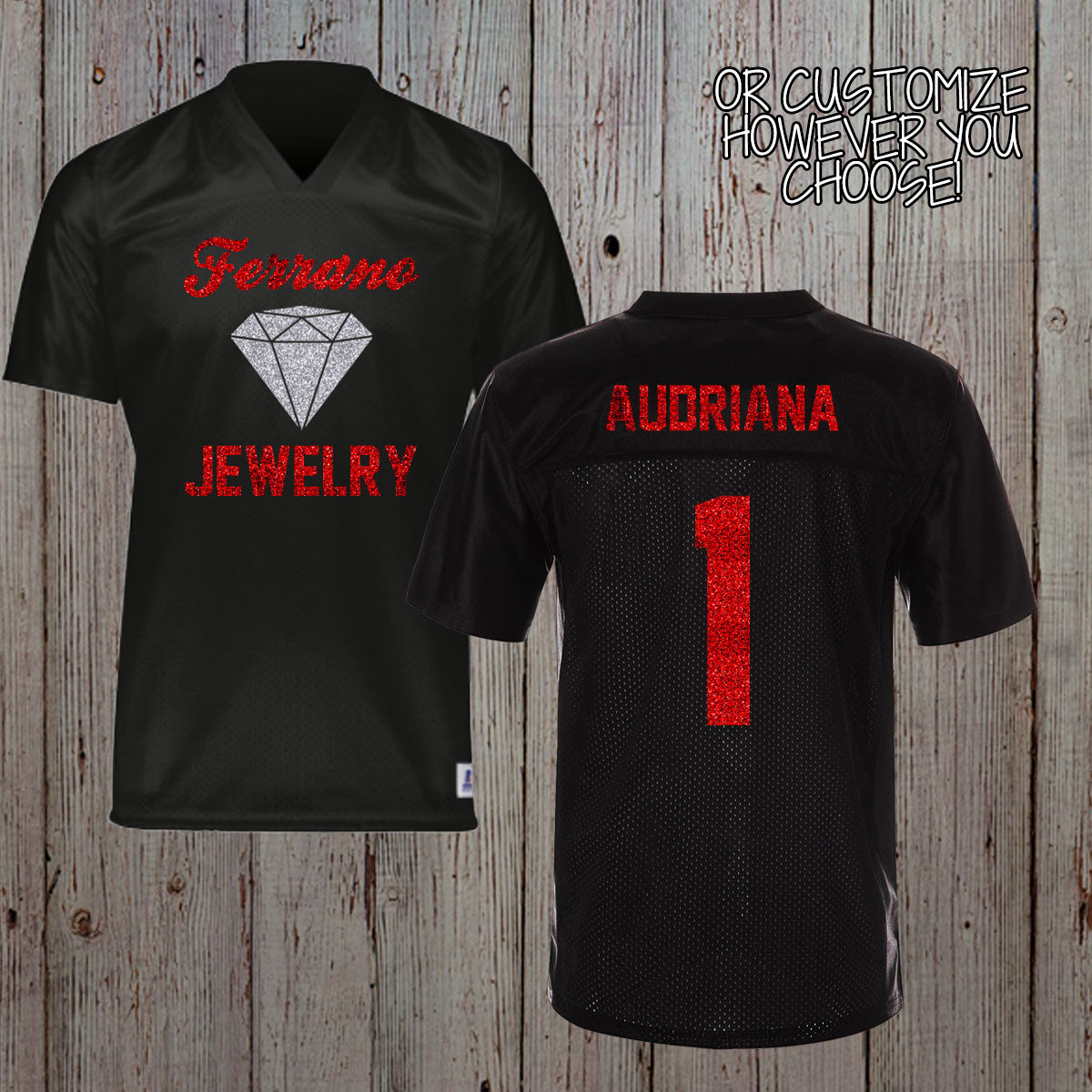 custom bride squad bachelorette football jersey