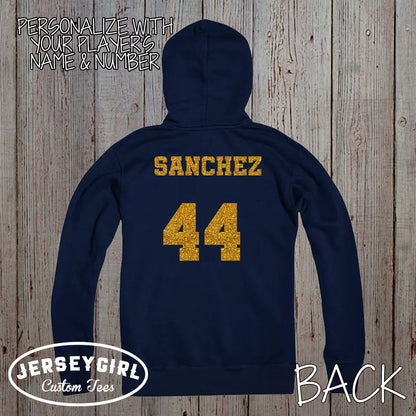 glitter baseball mom hoodie