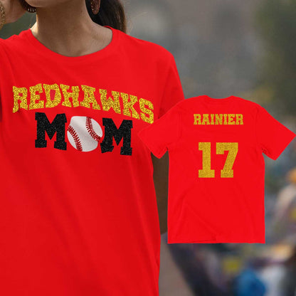 baseball mom shirt with team name