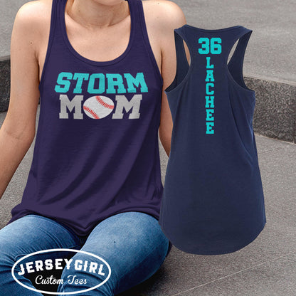 custom baseball mom tank top
