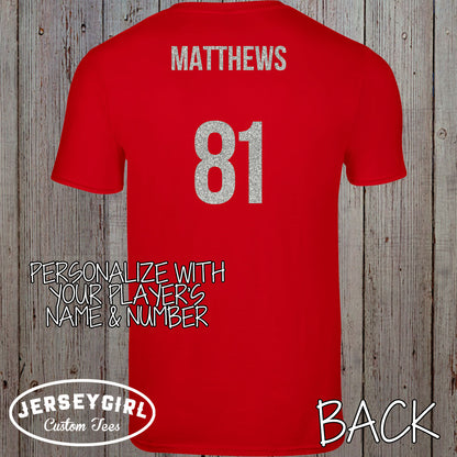 custom glitter basketball shirt