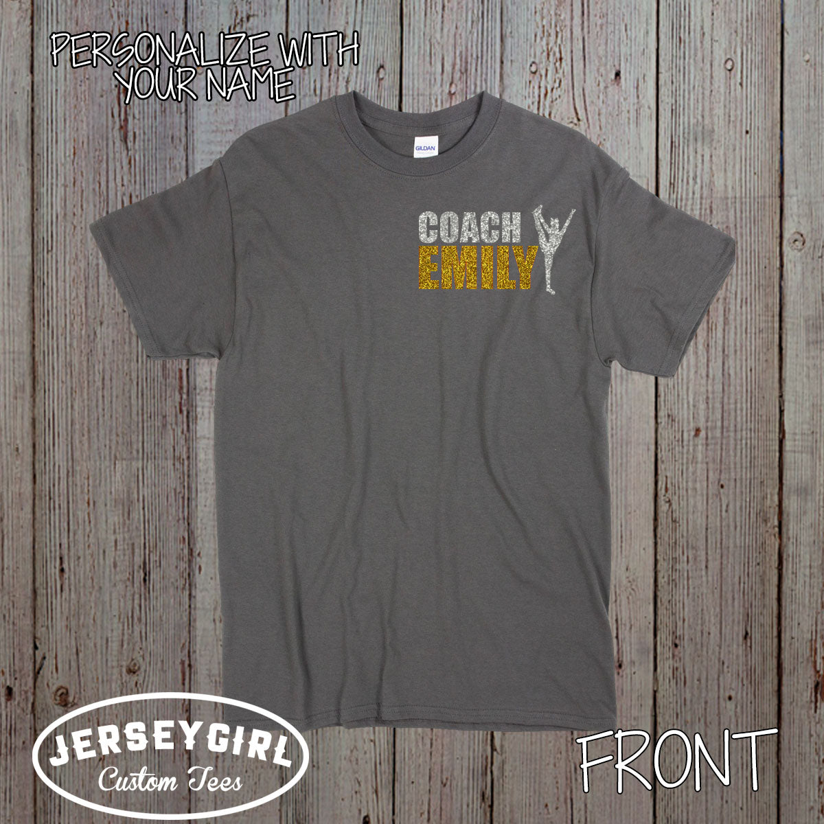 custom cheerleading coach shirts