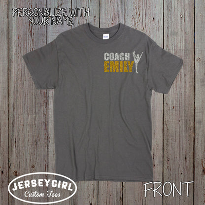 custom cheerleading coach shirts
