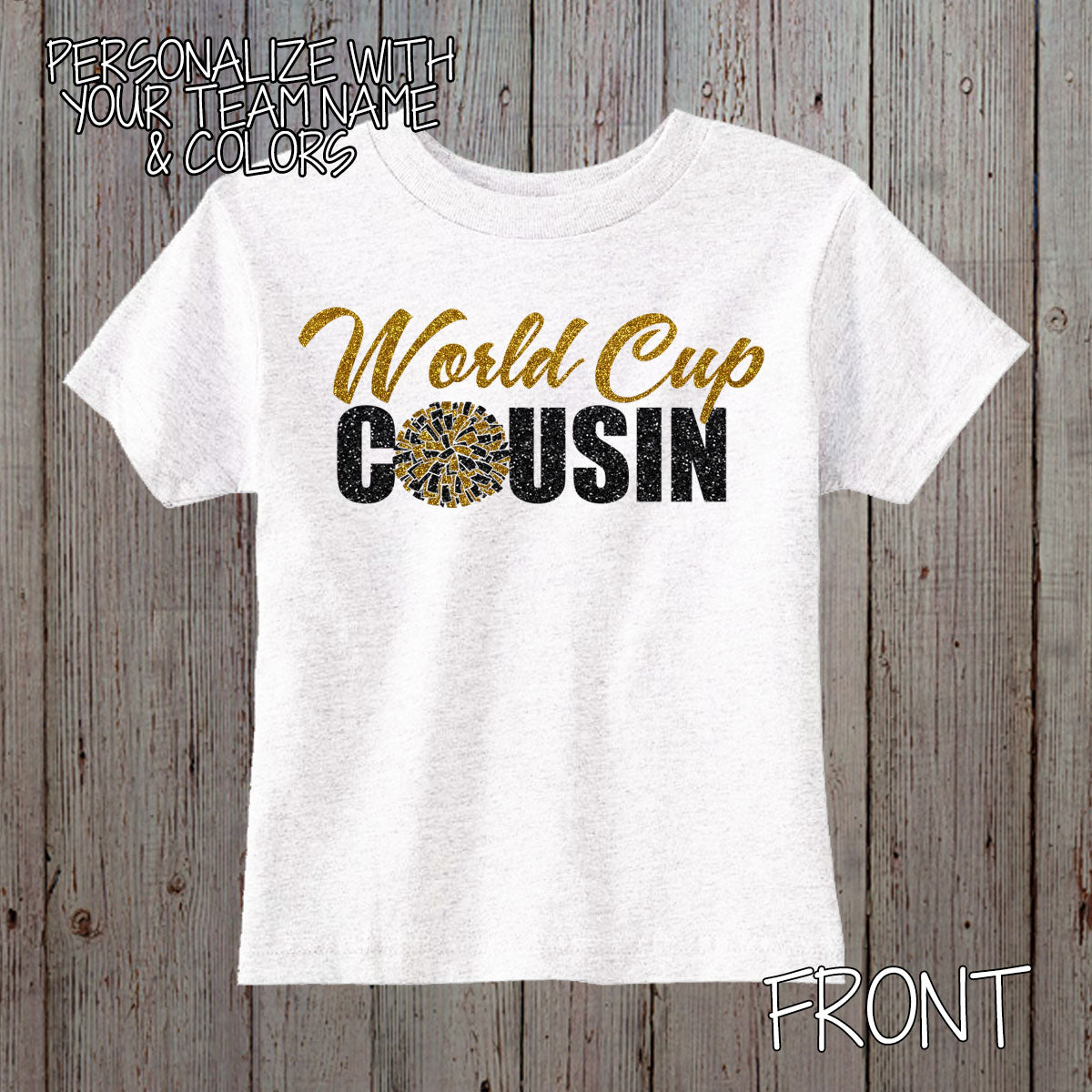 custom cheer cousin shirt