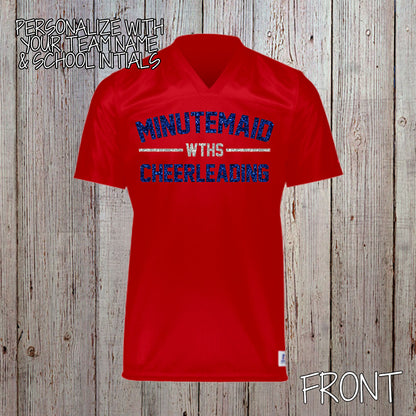custom cheer football jersey
