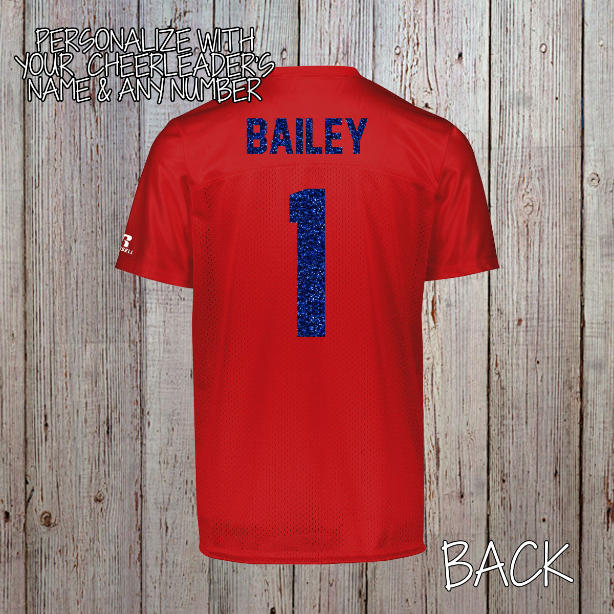 custom cheer football jersey