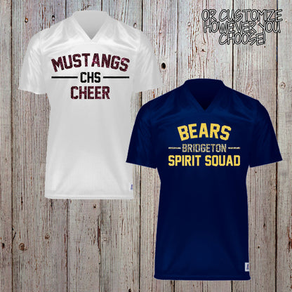 custom cheer football jersey