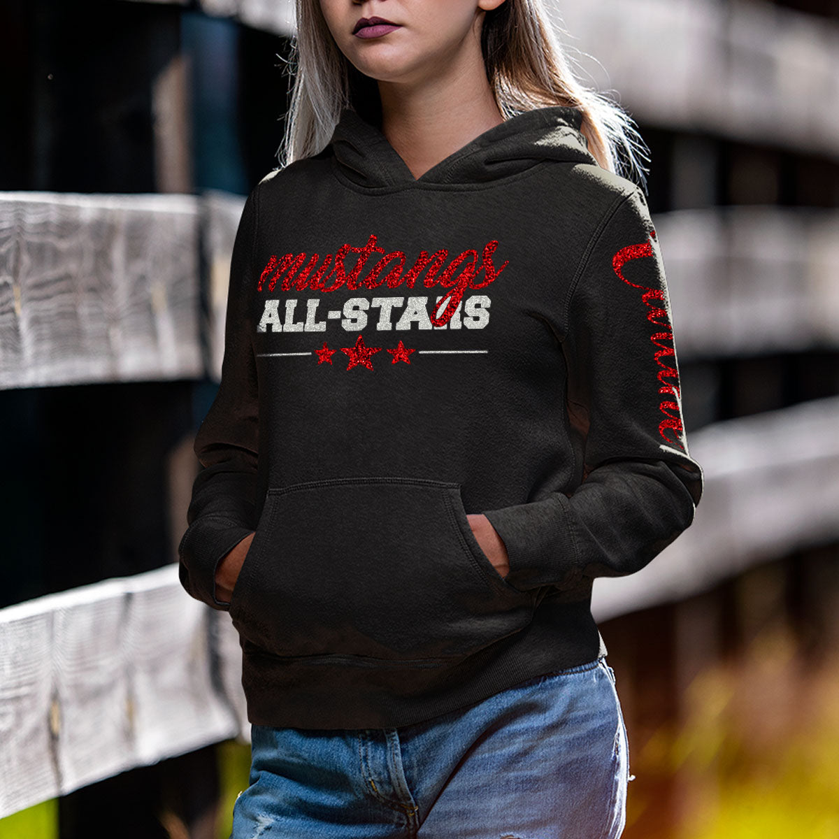 custom all-star cheer sweatshirt