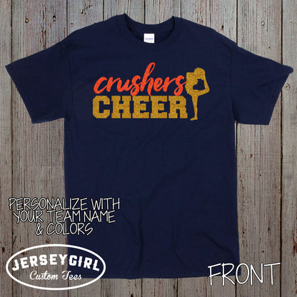 Custom Glitter Cheer Shirts