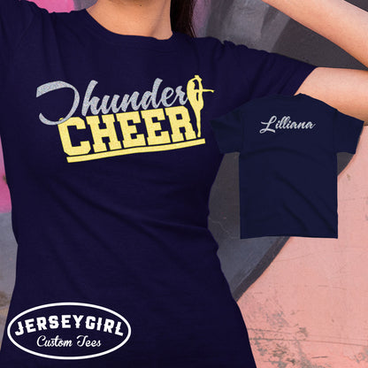 Custom Glitter Cheer Shirt