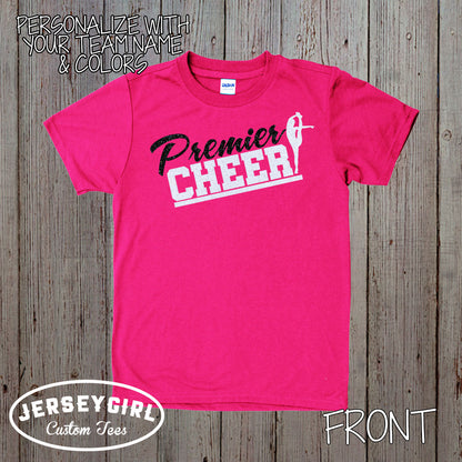 Custom Glitter Cheer Shirt