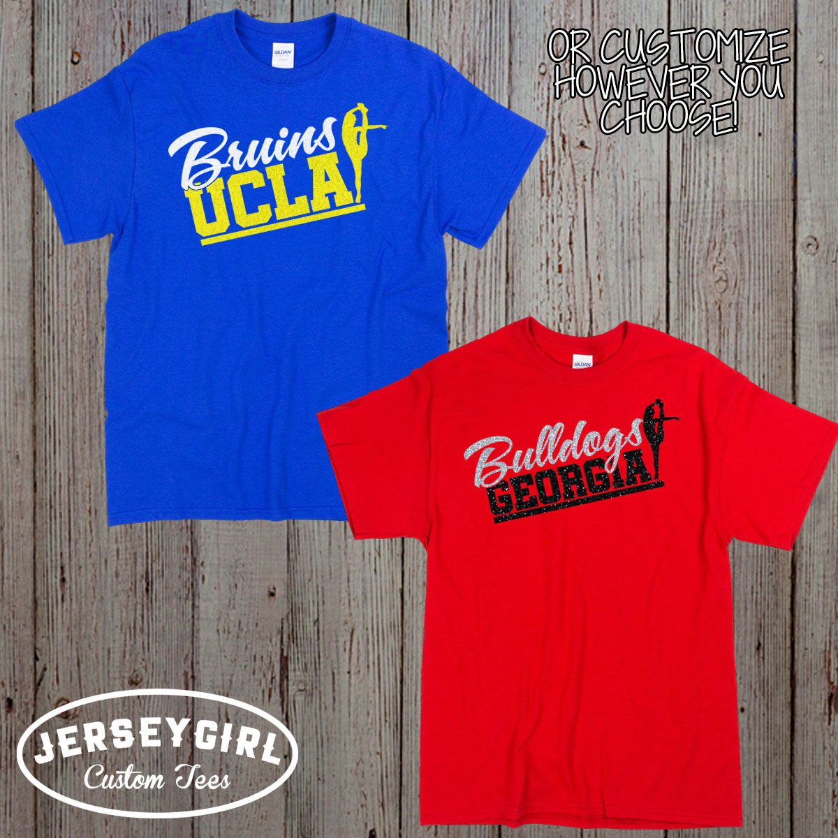 Custom Glitter Cheer Shirt