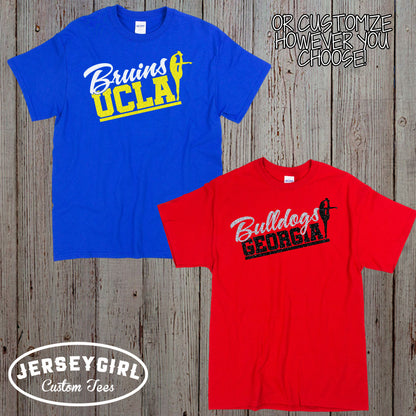 Custom Glitter Cheer Shirt