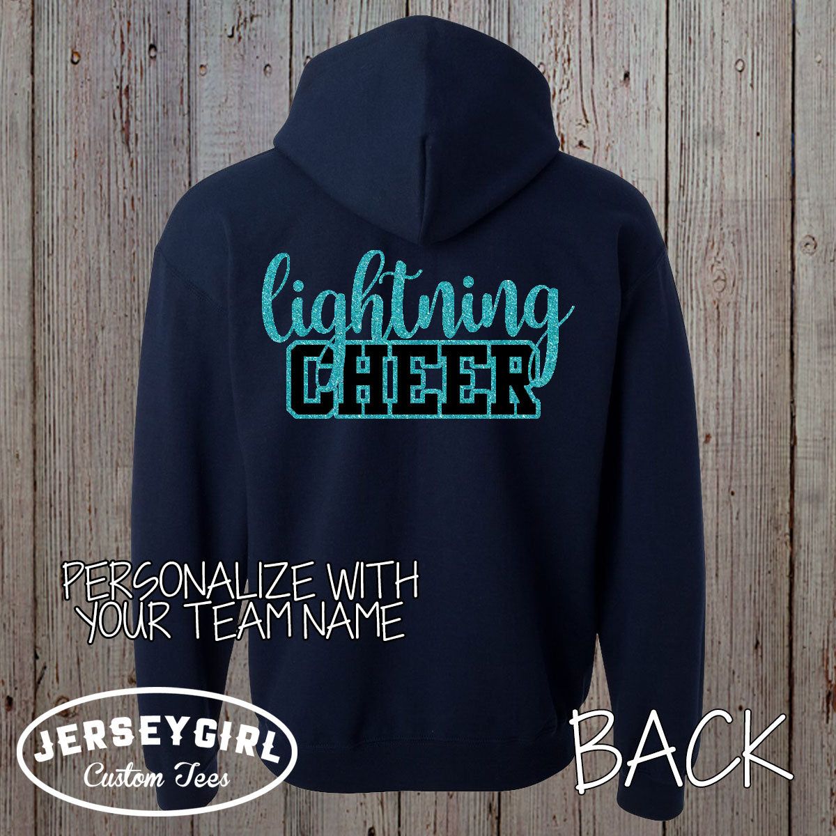 Custom Cheer Zip Up Hoodie