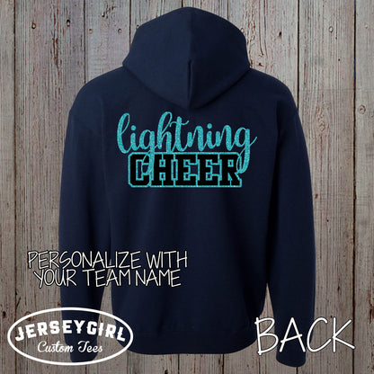 Custom Cheer Zip Up Hoodie