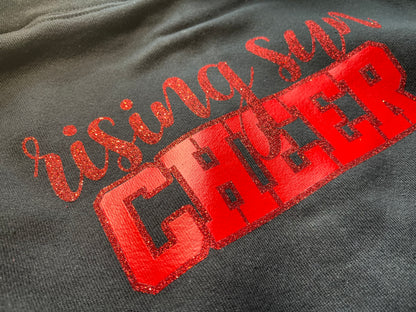 custom cheer zip up hoodie 
