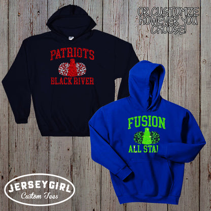 cheer megaphone sweatshirt